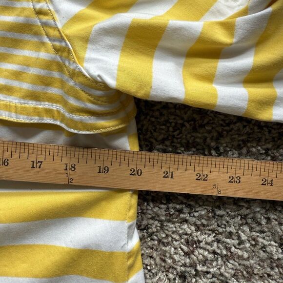 Prosper And Devine Lightweight Jacket Yellow And White Striped Size Medium - Picture 6 of 7
